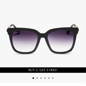 Diff Eyewear‎ Black Gradient Sunglasses